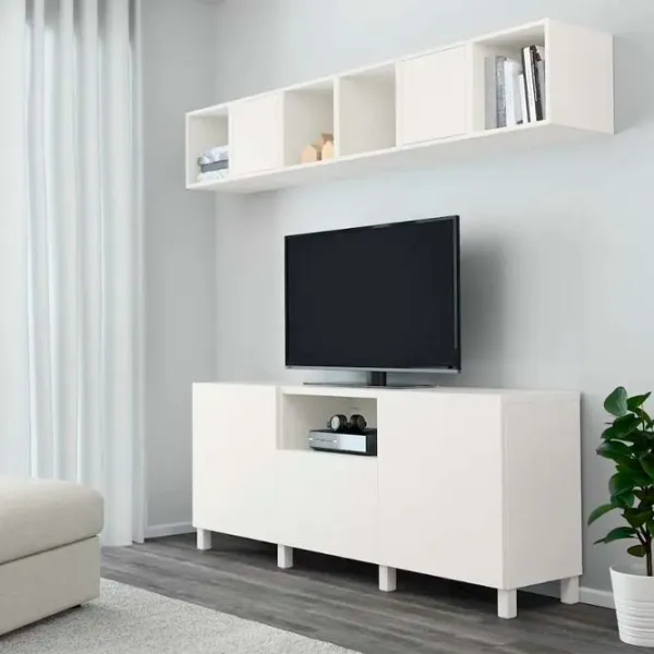 Гостиная Ikea Besta/Eket Модульная / White photo 2