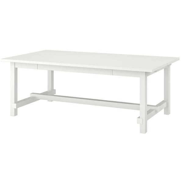 Masă de bucătărie fixă Ikea Nordviken PAL/ White photo 1