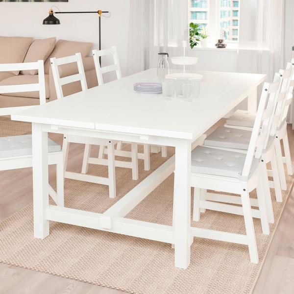 Masă de bucătărie fixă Ikea Nordviken PAL/ White photo 2