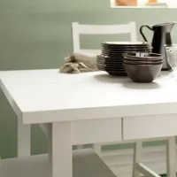 Masă de bucătărie fixă Ikea Nordviken PAL/ White photo 3