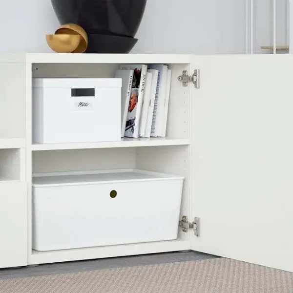 Гостиная Ikea Besta/Eket Модульная / White photo 7