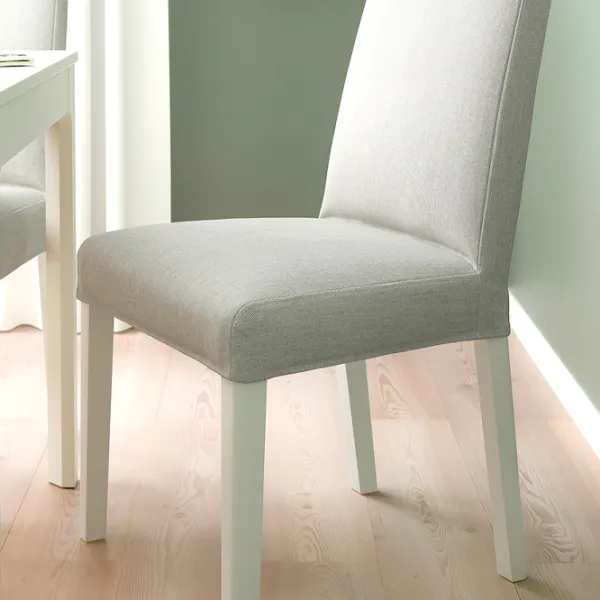 Scaun de bucătărie Ikea Bergmund/Orrsta Stofă/ Gray White photo 2 Scaun de bucătărie Ikea Bergmund/Orrsta Stofă/ Gray White photo 2