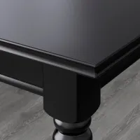 Кухонный стол раскладной Ikea Ingatorp ДСП/ Черный photo 6