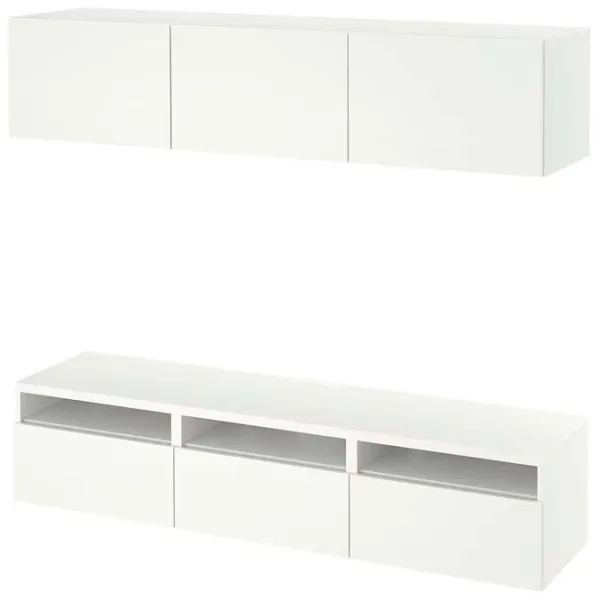 Гостиная Ikea Besta/Eket Модульная / White photo 1 Гостиная Ikea Besta/Eket Модульная / White photo 1