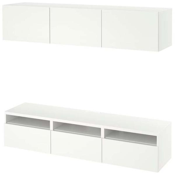 Гостиная Ikea Besta/Eket Модульная / White photo 1 Гостиная Ikea Besta/Eket Модульная / White photo 1