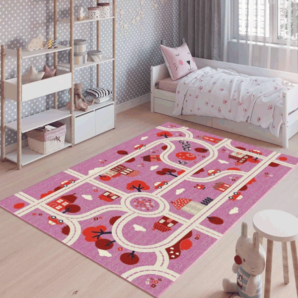 Covor Covoare Ungheni Delta 24 Pink / Polipropilenă photo 3