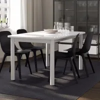 Кухонный стол раскладной Ikea Strandtorp ДСП/ Белый photo 2