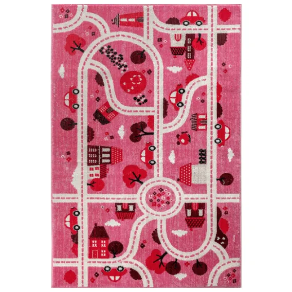 Ковер Covoare Ungheni Delta 24 Розовый / Полипропилен photo 1