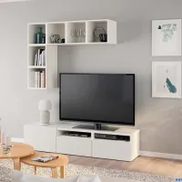 Гостиная Ikea Besta/Eket Модульная / White photo 2