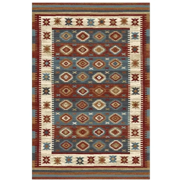 Covor Covoare Ungheni Delta 24 Blue Red / Polipropilenă photo 1 Covor Covoare Ungheni Delta 24 Blue Red / Polipropilenă photo 1