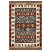 Ковер Covoare Ungheni Delta 24 Blue Red / Полипропилен