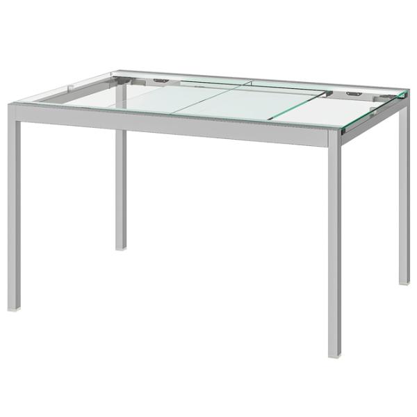 Masă de bucătărie extensibilă Ikea Glivarp Sticlă/ Crom photo 1 Masă de bucătărie extensibilă Ikea Glivarp Sticlă/ Crom photo 1