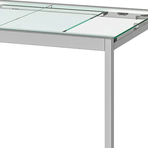 Masă de bucătărie extensibilă Ikea Glivarp Sticlă/ Crom photo 3 Masă de bucătărie extensibilă Ikea Glivarp Sticlă/ Crom photo 3