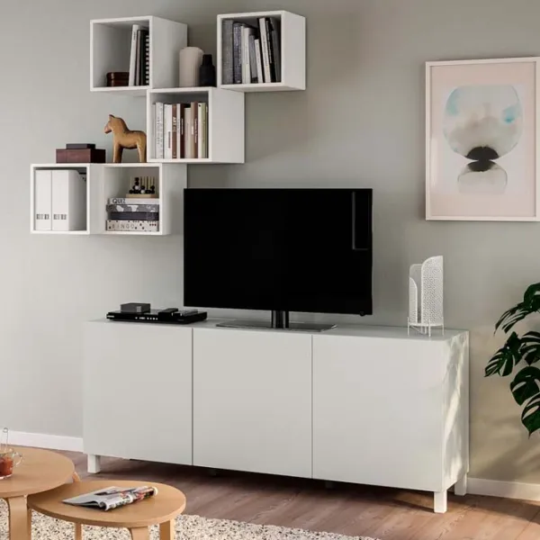 Гостиная Ikea Besta/Eket Модульная / White photo 2 Гостиная Ikea Besta/Eket Модульная / White photo 2