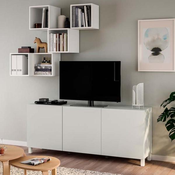 Гостиная Ikea Besta/Eket Модульная / White photo 2 Гостиная Ikea Besta/Eket Модульная / White photo 2