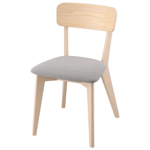 Кухонный стул Ikea Lisabo/Tallmyra Ткань/ Серый Wood photo 1