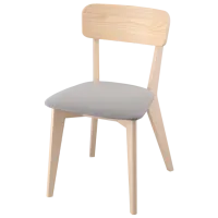 Кухонный стул Ikea Lisabo/Tallmyra Ткань/ Серый Wood