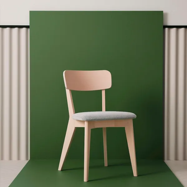 Кухонный стул Ikea Lisabo/Tallmyra Ткань/ Серый Wood photo 2