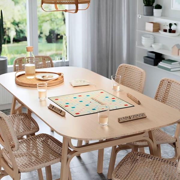 Masă de bucătărie fixă Ikea Voxlov PAL/ Brown photo 5