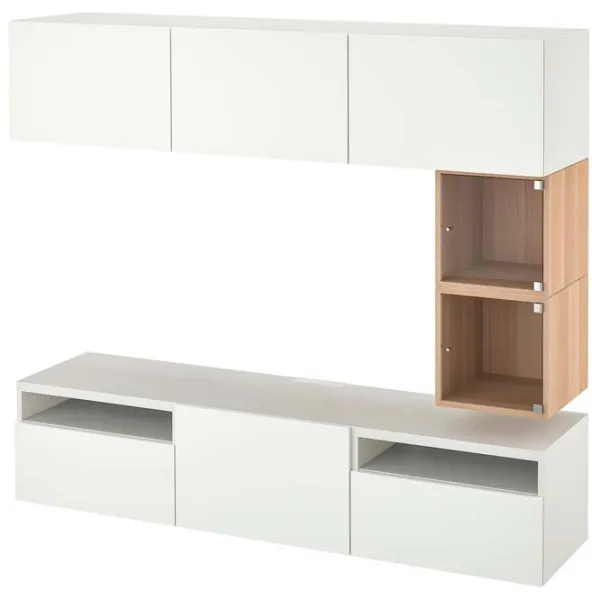 Гостиная Ikea Besta/Eket Модульная / White photo 1 Гостиная Ikea Besta/Eket Модульная / White photo 1