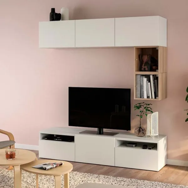 Гостиная Ikea Besta/Eket Модульная / White photo 2 Гостиная Ikea Besta/Eket Модульная / White photo 2