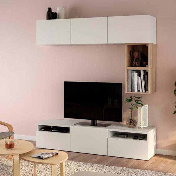 Гостиная Ikea Besta/Eket Модульная / White photo 2 Гостиная Ikea Besta/Eket Модульная / White photo 2
