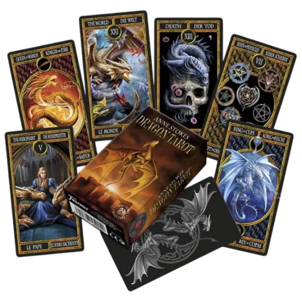 Настольная игра Fournier Dragon Tarot by Anne Stokes 18+/ Карты таро photo 2