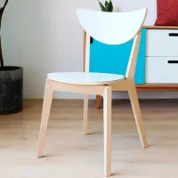 Scaun de bucătărie Ikea Nordmyra Lemn/ White Wood photo 2