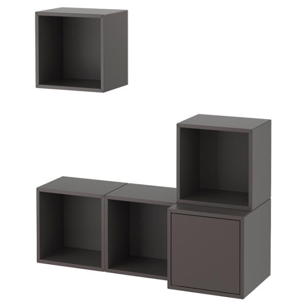 Полки Ikea Eket ДСП / Тёмно-серый photo 1