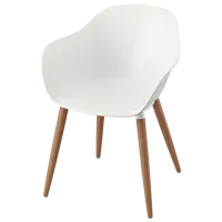 Кухонный стул Ikea Gronsta Пластик/ Белый Wood