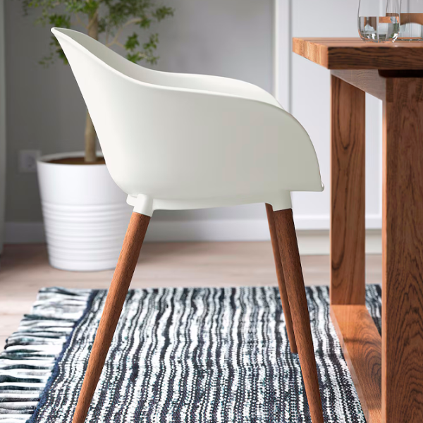 Кухонный стул Ikea Gronsta Пластик/ Белый Wood photo 3