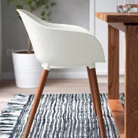 Scaun de bucătărie Ikea Gronsta Plastic/ White Wood photo 3