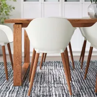 Scaun de bucătărie Ikea Gronsta Plastic/ White Wood photo 4