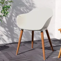 Scaun de bucătărie Ikea Gronsta Plastic/ White Wood photo 5