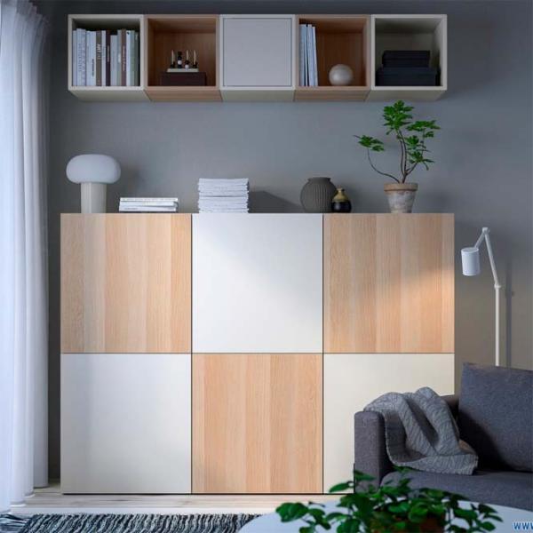 Гостиная Ikea Besta/Eket Модульная / White photo 2 Гостиная Ikea Besta/Eket Модульная / White photo 2