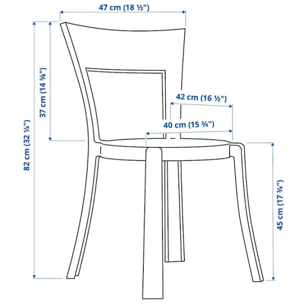 Кухонный стул Ikea Stein Пластик/ Прозрачный  photo 5