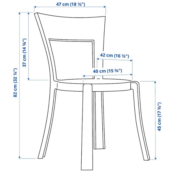 Кухонный стул Ikea Stein Пластик/ Прозрачный  photo 5