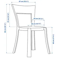 Кухонный стул Ikea Stein Пластик/ Прозрачный photo 5