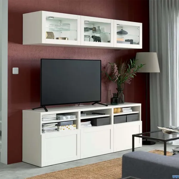 Living Ikea Besta/Eket Modulară / White photo 2