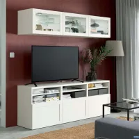 Гостиная Ikea Besta/Eket Модульная / White photo 2