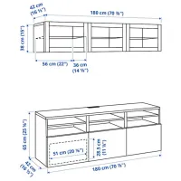 Гостиная Ikea Besta/Eket Модульная / White photo 7