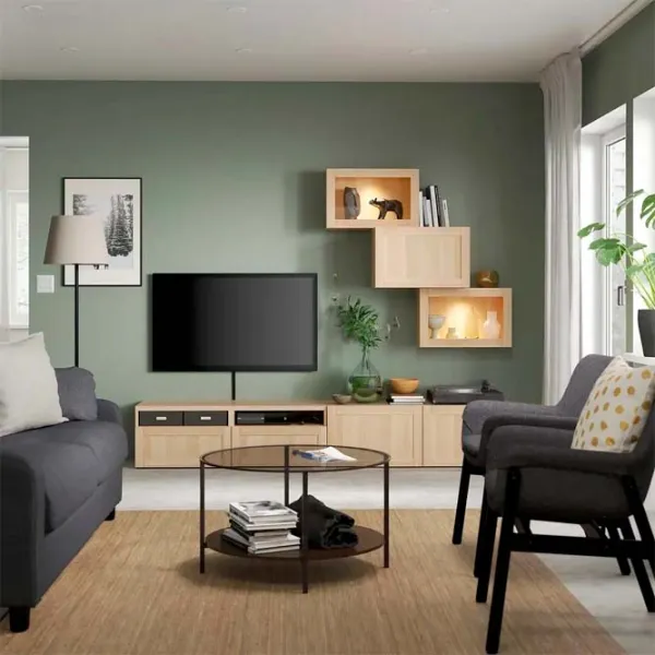 Гостиная Ikea Besta/Sindvik/Hanviken Модульная / White photo 2 Гостиная Ikea Besta/Sindvik/Hanviken Модульная / White photo 2