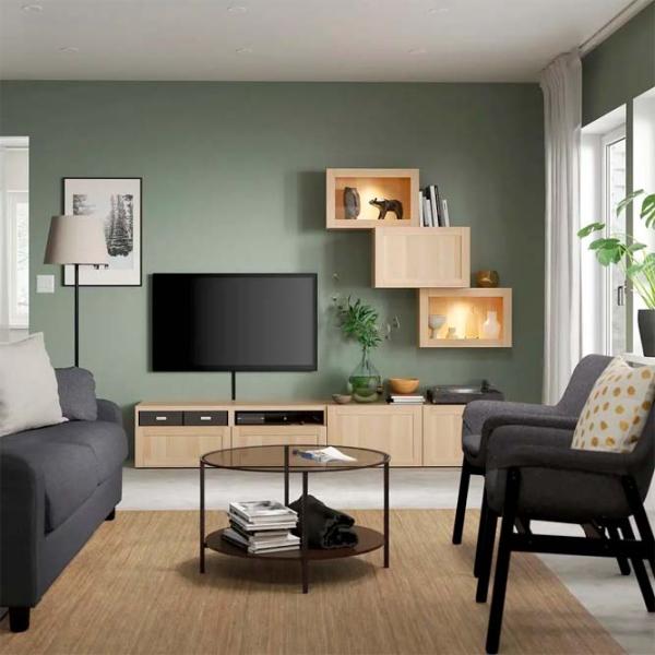 Гостиная Ikea Besta/Sindvik/Hanviken Модульная / White photo 2 Гостиная Ikea Besta/Sindvik/Hanviken Модульная / White photo 2