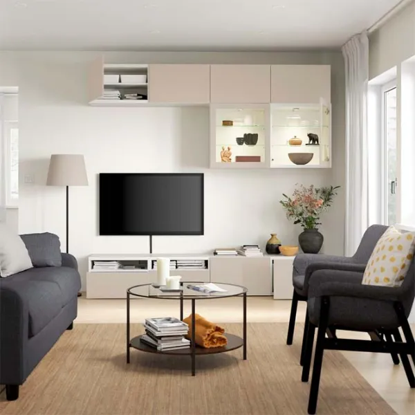 Гостиная Ikea Besta/Sindvik/Lappviken Модульная / White photo 2