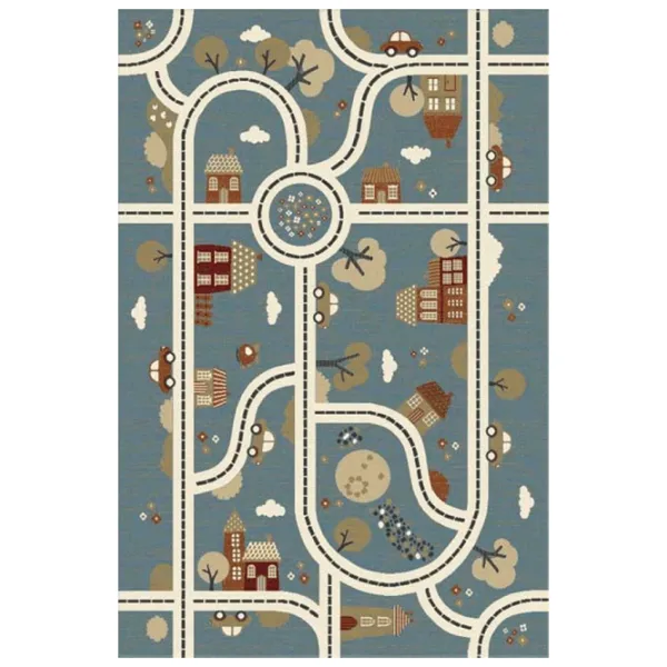 Ковер Covoare Ungheni Delta 24 Синий / Полипропилен photo 1