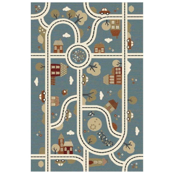 Ковер Covoare Ungheni Delta 24 Синий / Полипропилен photo 1