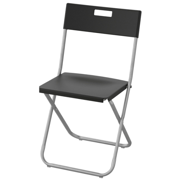 Scaun de bucătărie Ikea Gunde Plastic/ Black Chrome photo 1 Scaun de bucătărie Ikea Gunde Plastic/ Black Chrome photo 1
