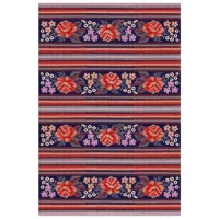 Covor Covoare Ungheni Delta 24 Red Blue / Polipropilenă