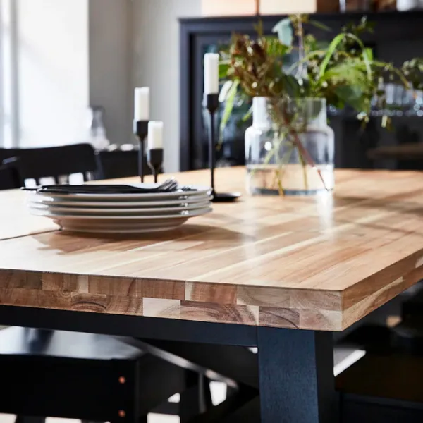 Кухонный стол зафиксированный Ikea Skogsta ДСП/ Acacia photo 4