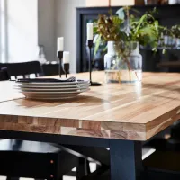Кухонный стол зафиксированный Ikea Skogsta ДСП/ Acacia photo 4